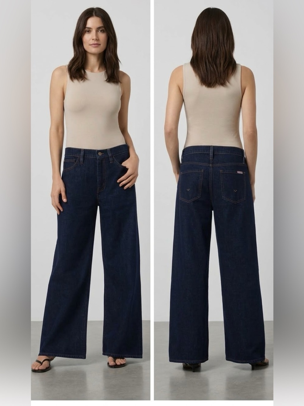 NWT Low Rise Relaxed Wide Leg Jeans Germanesca Sz 32